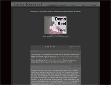 Tablet Screenshot of aaronkoressel.com